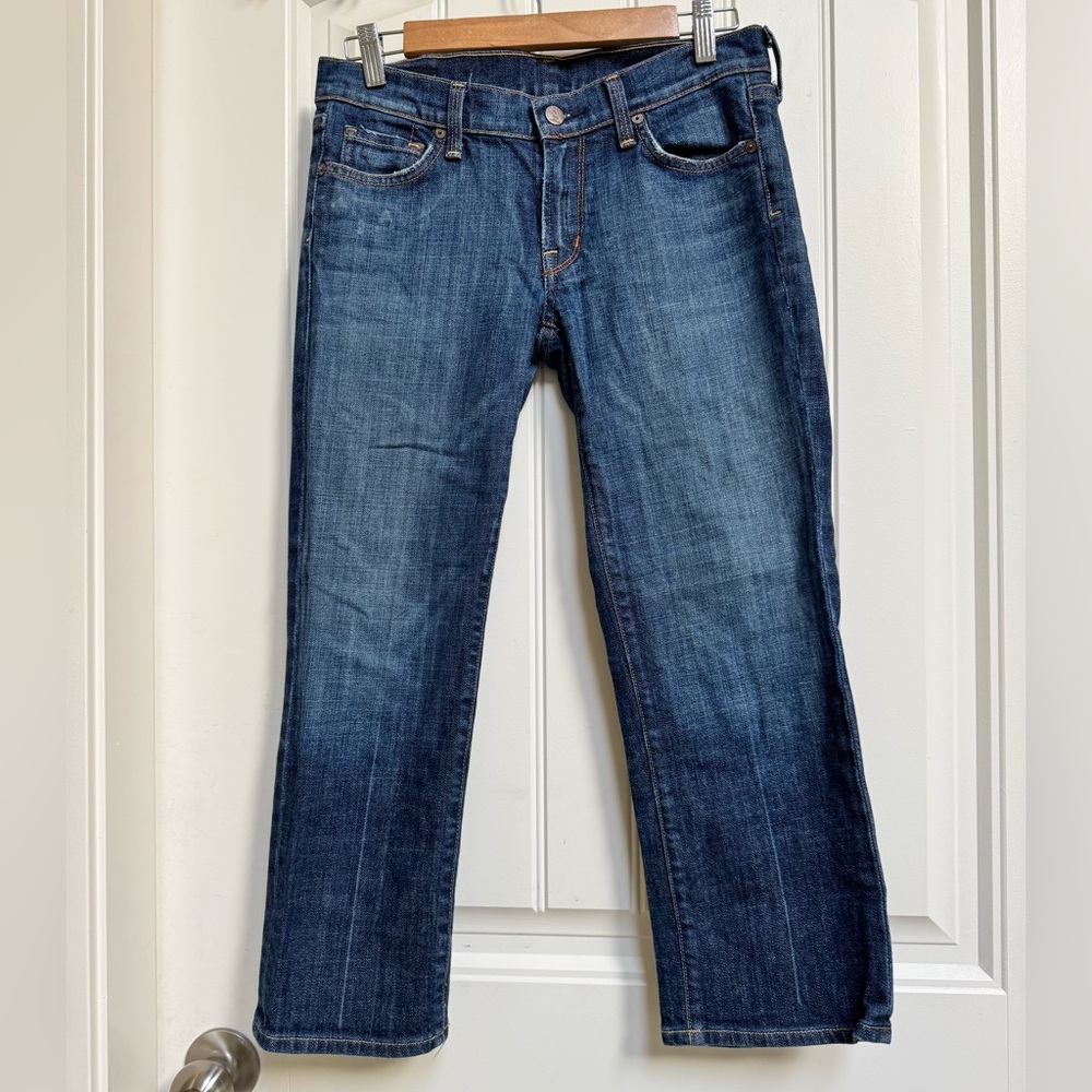 Citizens of Humanity Kelly #68 Low Waist Cropped Stretch Jeans. 28 x 23”